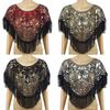 Sparkling Sequined Embroidered Shawl Wrap for Evening Gowns and Dresses Comfortable Wear Capes for Women Special Occasion