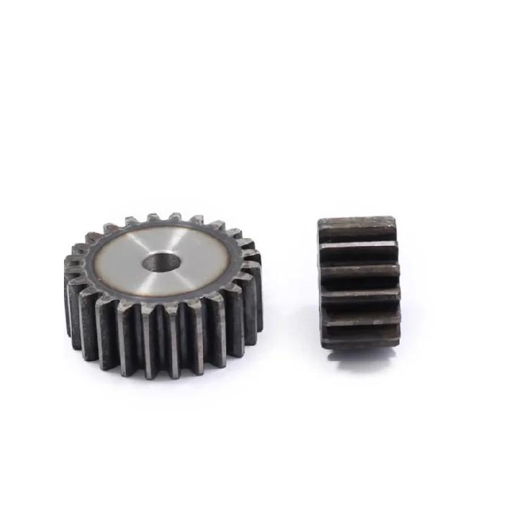 M2 45# Steel Cylindrical Gear 10T/11T/12T/13T/14T/15T/16T/17T/18T/19T/20T/21T/22T/23T/24T/25T Metal Pinion  Chain Pitch 6.28mm