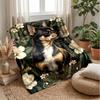 Golden Tiger Majesty Theme Blanket Lightweight Warm Flannel Blanket Decorative Throw Blanket for Home Decoration