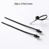 20/50100Pcs Multipurpose Heavy Duty Nylon Zip Ties Nylon Buckle Tie Holder  Car Daily Repair