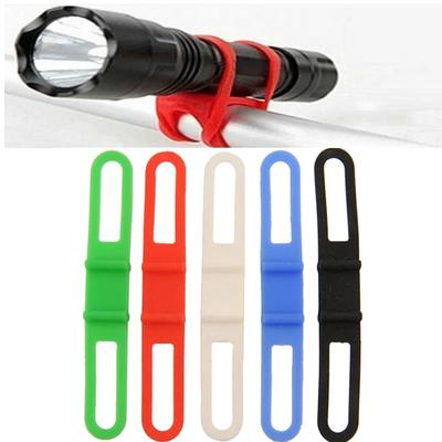 3 stücke Radfahren Licht Halter Fahrrad Lenker Silikon Strap Band Telefon Befestigung Elastische Krawatte Seil Bicicleta Taschenlampe Bandagen Fahrrad Zubehör