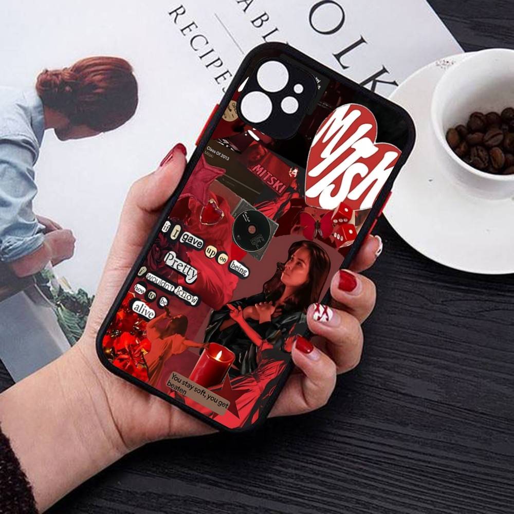

Singer M-Mitski Silicone Case For IPhone 16 15 14 13 12 11 Pro Max Plus X XS MAX Shockproof Matte Cover iphone 12 pro