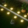 Solar Lawn Light Dog Paw Footprints Stairs Light Outdoor Waterproof Balcony Garden Fence Landscape Decoration Solar Powered Lamp