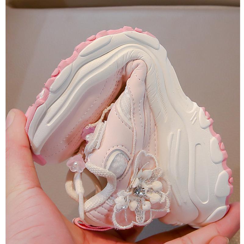 Spring New Lightweight and Comfortable Soft Sole Girls' All-match Non-slip Wear-resistant Sports Shoes