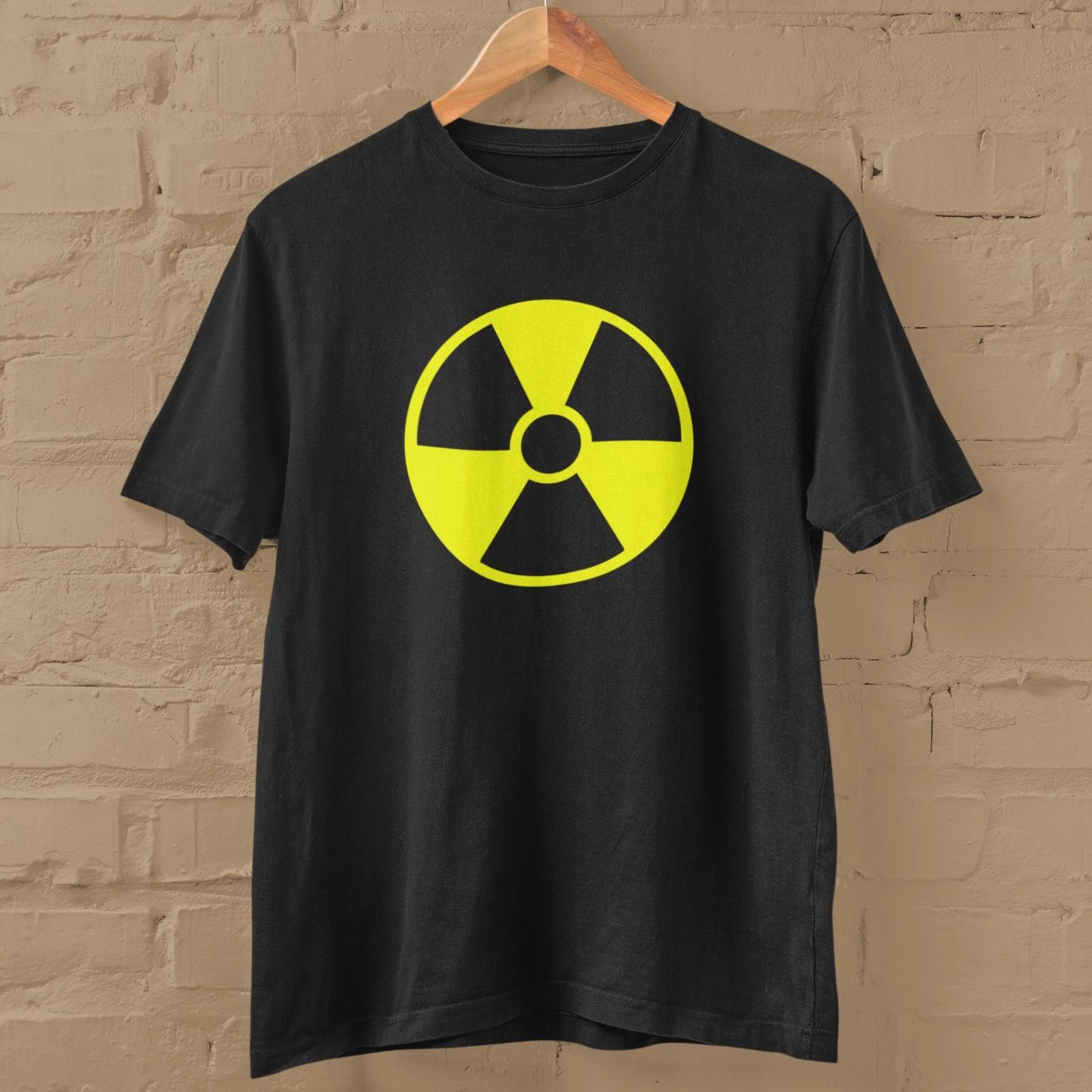 RADIOACTIVE SYMBOL T-Shirt (Nuclear war fallout sign game science oppenheimer) S