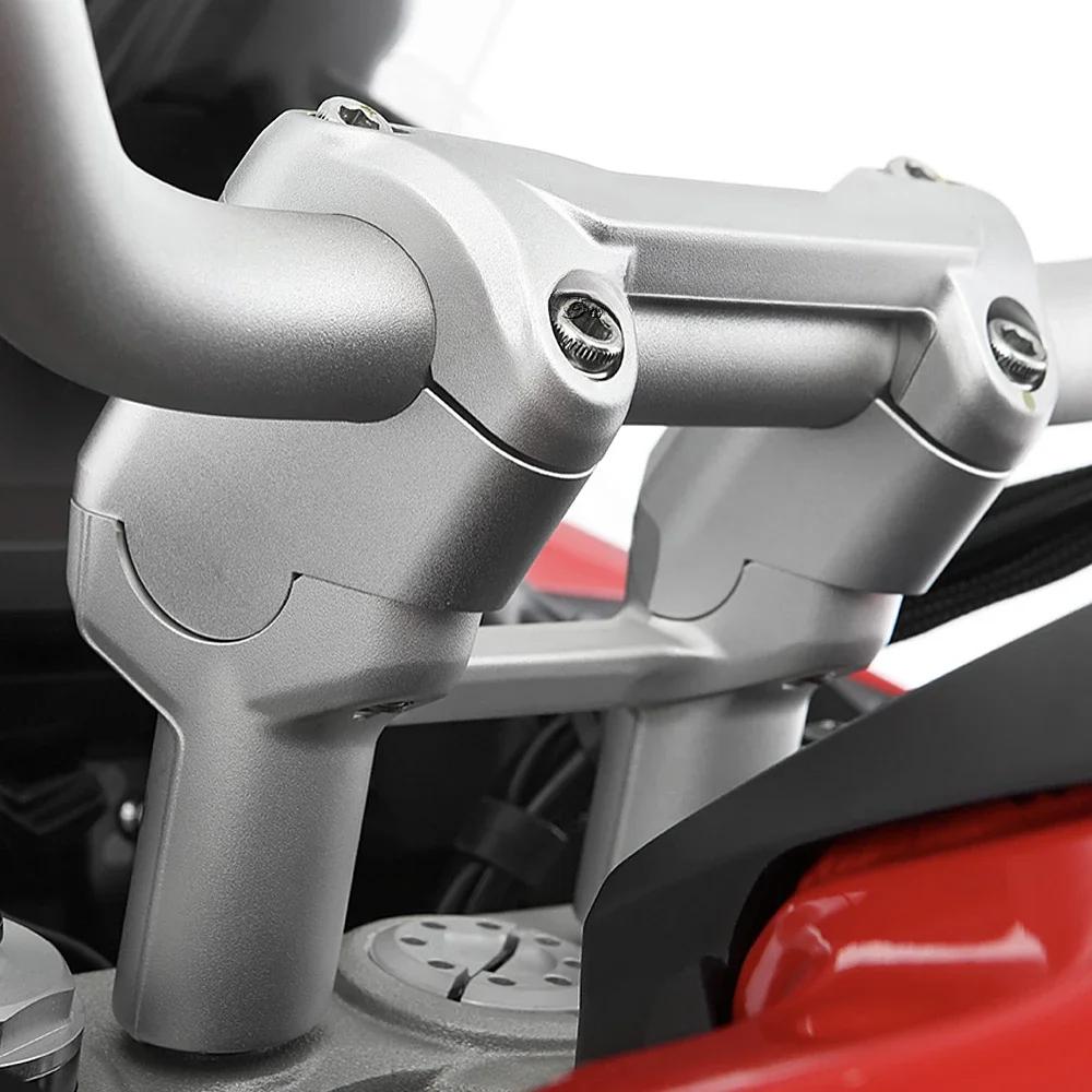 For DUCATI MULTISTRADA V4 Multistrada V4 New Motorcycle CNC Aluminum Silver Handlebar Riser Bar Mount Handle Clamp Mounting