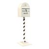 Christmas Metal Standing Mailbox Model Versatile Sturdy Restaurant Bar Decor
