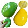 Křupavá barevně měnící se křupavá mango antistresová koule mačkací hračka Křupavé mango měkká fidget koule, Asmr senzorická hračka na odbourání stresu