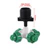 Kit Ugello Nebulizzatore a 4 Uscite 6mm Spruzzatore Atomizzante Anti-Goccia Nebulizzatore a Croce Sistema di Micro-Irrigazione per Giardino Strumento di Raffreddamento e Umidificazione