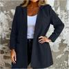 Women's Fashion Casual Hooded  Long-Sleeve Solid Jacket