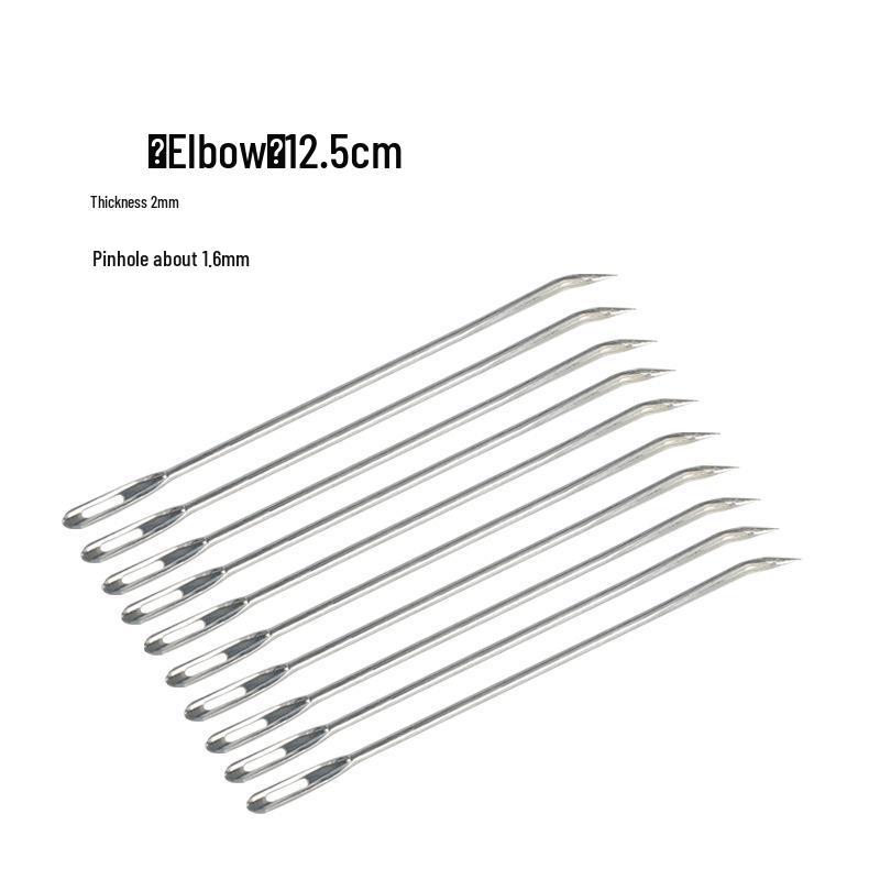 Large Burlap Knitting Bag with Thickened Needle and Snakeskin Pattern