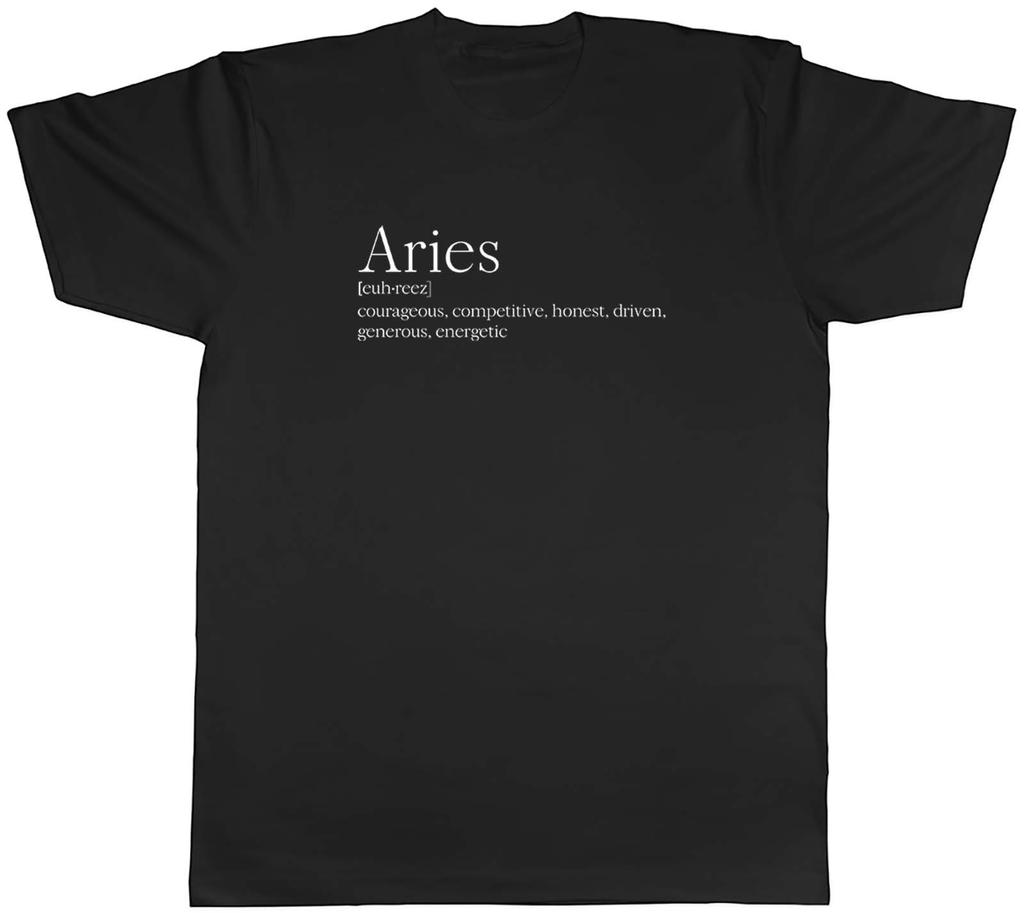 Zodiac Definition Aries Unisexs Unisex TShirt Tee Gift