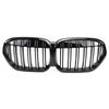 Glossy Black Double-Line Grille for BMW X1 F48 (2020-2022)