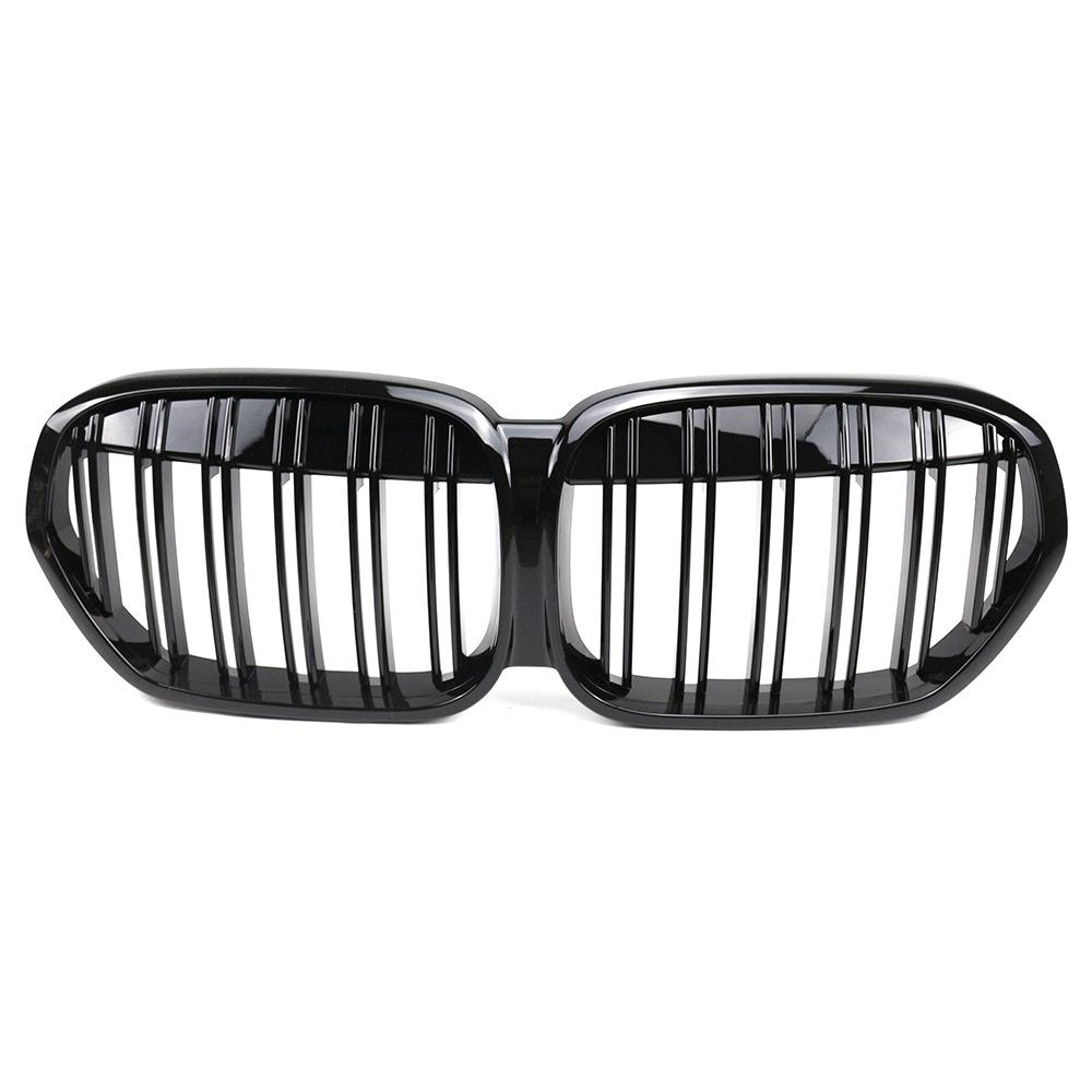 Glossy Black Double-Line Grille for BMW X1 F48 (2020-2022)