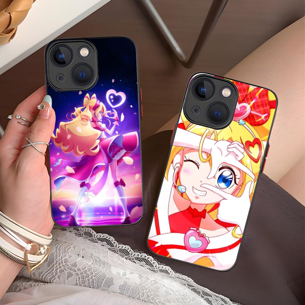 Sakura Uta Cure Idol Silicone Mobile Phone Case for iPhone 17 16 15 14 13 12 11 X XR XS Air Pro Max Plus Mini Colorful Cover