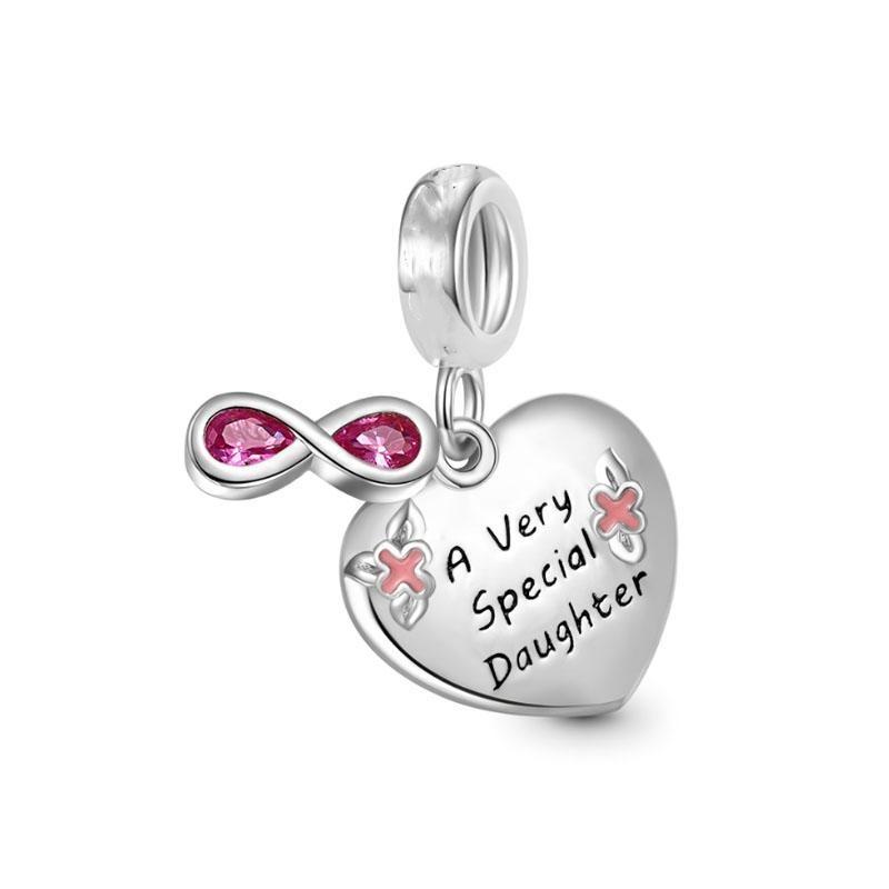 Copper Plated Family Series Dog Bead Fit Original Bracelet Diy Shining Mother Charms Jewelry Gift Women Pendant
