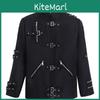 Giacca Costume Gotico Michael Jackson con Fibbie Metalliche per Halloween Cosplay Uomini e Donne