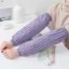 Strapazierfähige Baumwoll-Karo-Armstulpen für Herbst/Winter - Schmutzabweisend, Elastisch, Lockerer Sitz für Zuhause und Arbeitsschutz