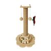 Vertical Cat Scratcher Tree with Teasing Stick and Nail Sharpening Toys for Self-Entertainment