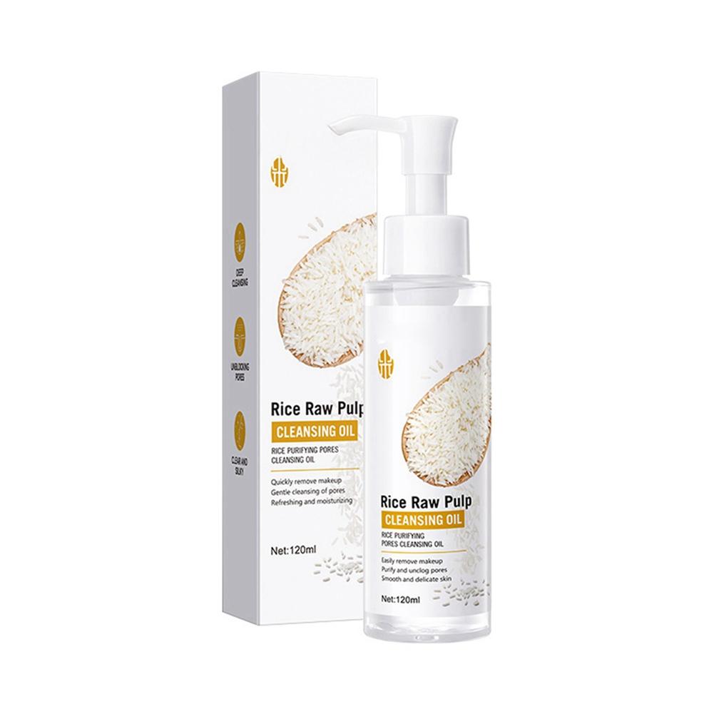 

Rice Raw Pulp Cleansing Oil Quickly Remove Makeup Gentle Cleansing of Pores Refreshing and Moisturizing