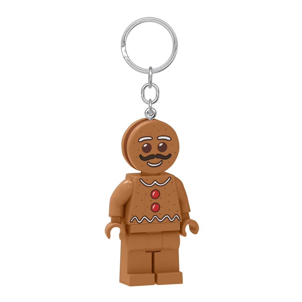 IQ Iconic Gingerbread Man Keychain LED Keychain Light Building Blocks Toy Doll Articulated Minifigure