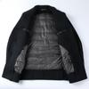New Winter Double-sided Woolen Cashmere Coat for Men, Medium-length Down Lining, Middle-aged Dad's Woolen Woolen Coat