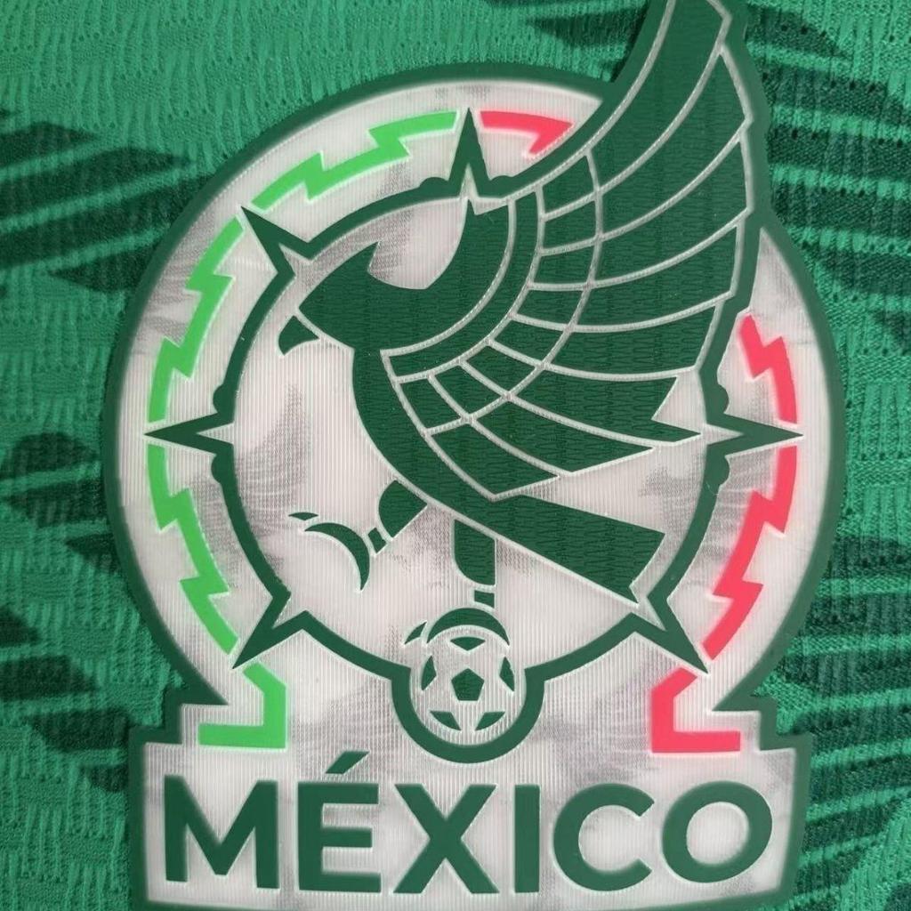 Mexico 2026 World Cup Soccer Jersey Home & Away Set – Retro 1998 Green & White Gray Geometric