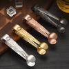 Stainless Steel Ice Tongs Mini Sugar Tongs Stainless Steel 304 Food Grade Compact Ice Cube Clip Non-Slip Grip Tongs for Coffee Sugar Cubes Bar Hot