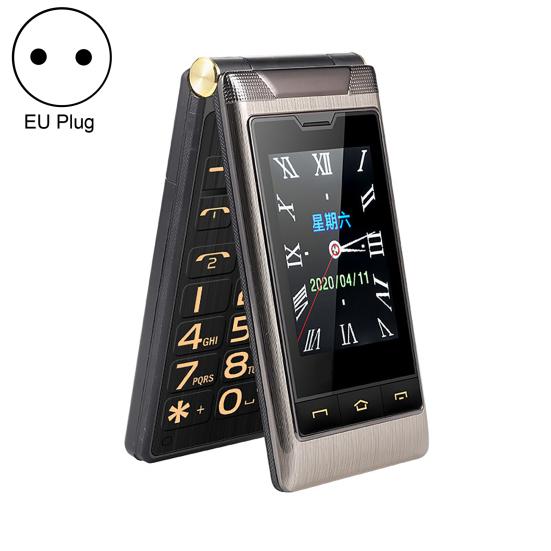 

G10-C Keypad Phone High Resolution Dual Display Screen Dual-Card Dual-Standby Mini Large Key Spare Flip Cell Phone for Elder EU