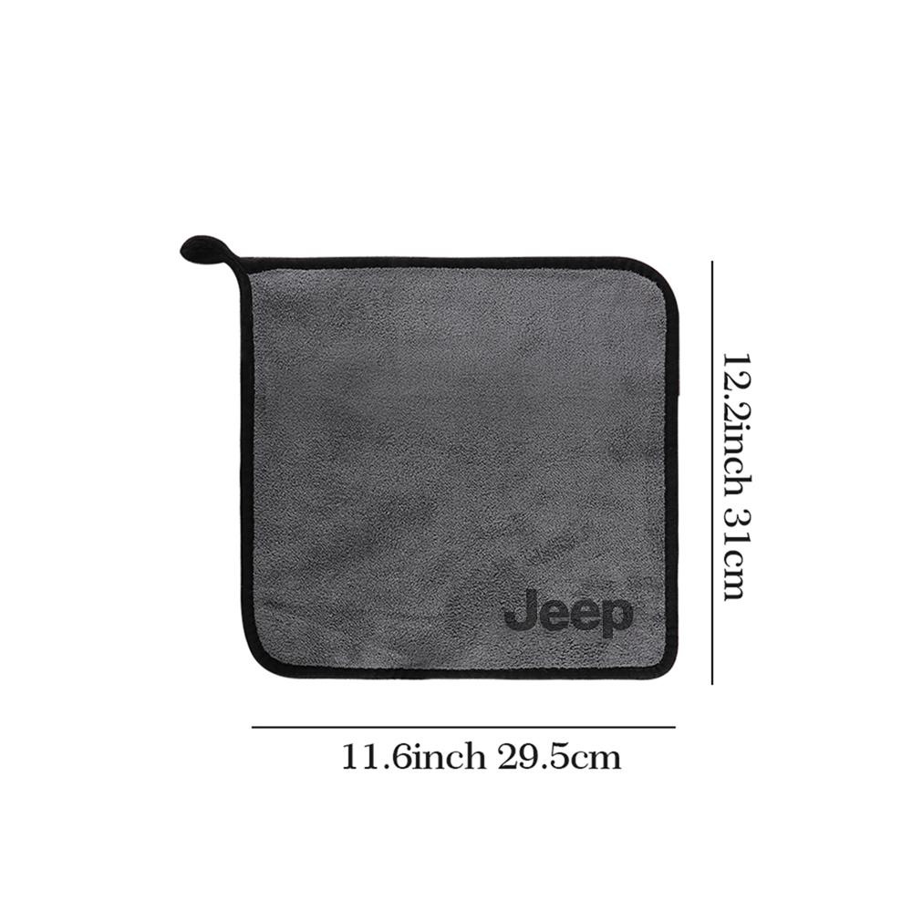 

For Jeep Microfiber Car Wash Towels Car Drying Cloth Towel Cleaning Tools For JEEP Renegade GrandCherokee Wrangler Compass JK