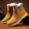 Men's Snow Boots Winter Warm Youth Martin Boots Versatile Non-slip High-top Thickened Velvet Cotton Shoes Short Boots Shoes