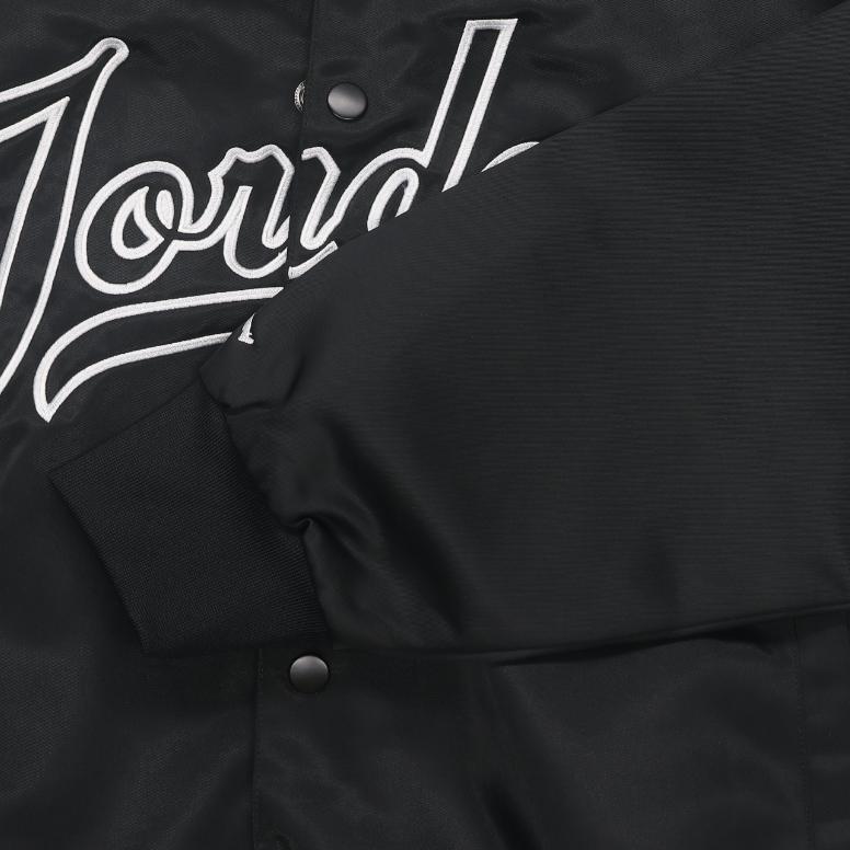 Jordan Letecká MVP Dopis Jednořadé Zapínání Ležérní Dlouhý Rukáv Baseballová Bunda Pánské bundy Černá FN4660-010