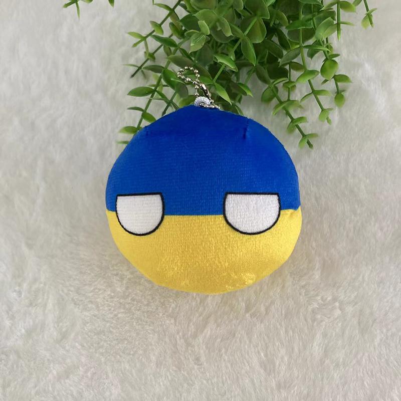 Julegaver Country Ball Plysjdyr 10Cm Polandball Anheng Landsflagg Kuler Countryball Kosedukke