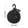 Round Zippers Multifunctional Storage Bag Organizers For Outdoor Featuring Quick Detach ABS Clip Abrasion Resistant Fabric