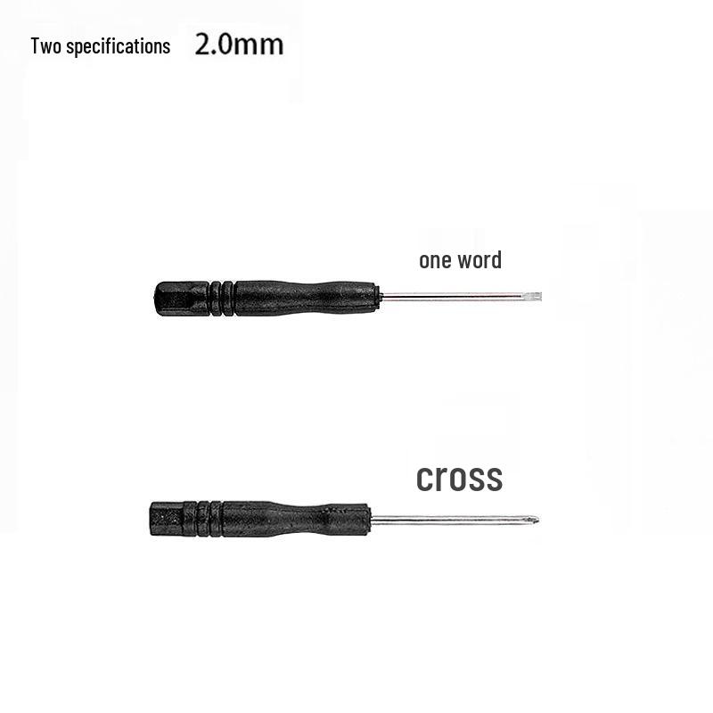 2.0mm Phillips & Flathead Screwdriver with Black Handle for Toy Repair 2.0 Phillips