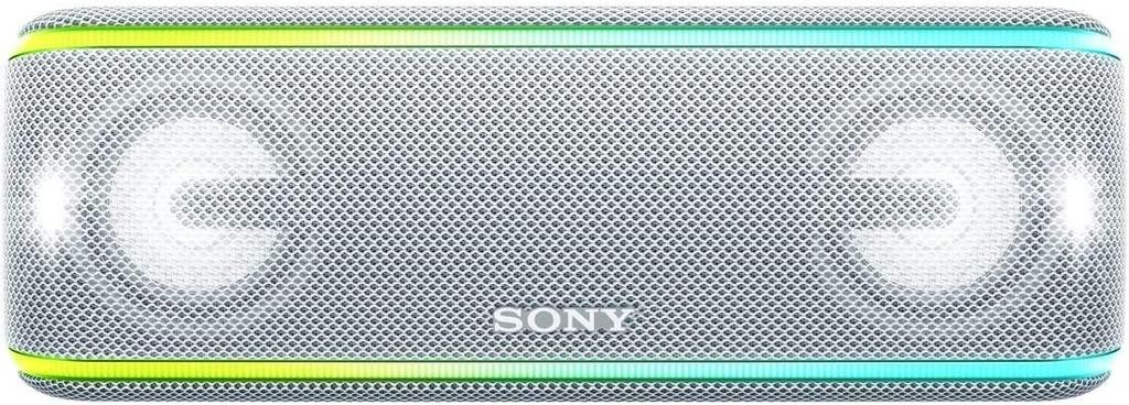 Sony Wireless Portable Speaker Smartphone App Lighting 2018 Model With Microphone White SRS-XB41 W Waterproof/Dustproof/Rustproof/Bluetooth/Dedicated