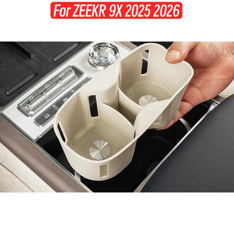 For ZEEKR 9X 2025 2026 Car Central Control Water Cup Protective Pad Silicone Anti-slip Pad Dust-proof & Anti-scratch Accessories
