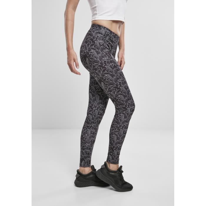 Legging femme Urban Classics aop - noir marbré