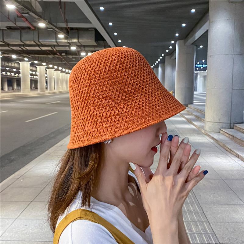 Women's Korean Style Foldable Sun Hat With Butterfly Bow Large Brim Fisherman Bucket Hat