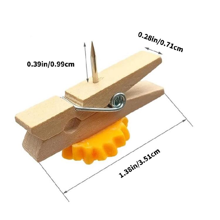 10Pcs Multicolor Decorative Push Pins Floral Design Clips For Crafting Scrapbooking Home Office Use