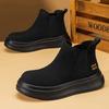 Martin Boots Winter New British Chelsea Boots Non-slip Thick-soled High-top Short Boots