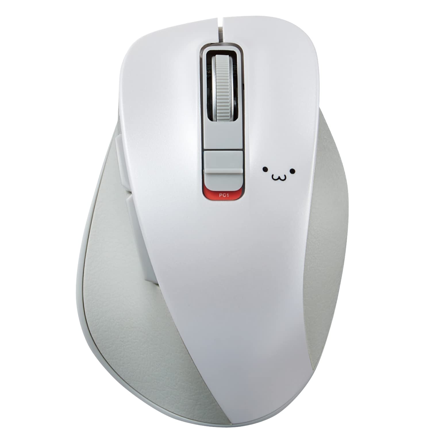 

ELECOM Mouse Wireless Mouse Bluetooth Extreme Grip Quiet Design 5 Buttons M Size White Face EX-G Multi-Pairing M-XGM15BBSWF/EC