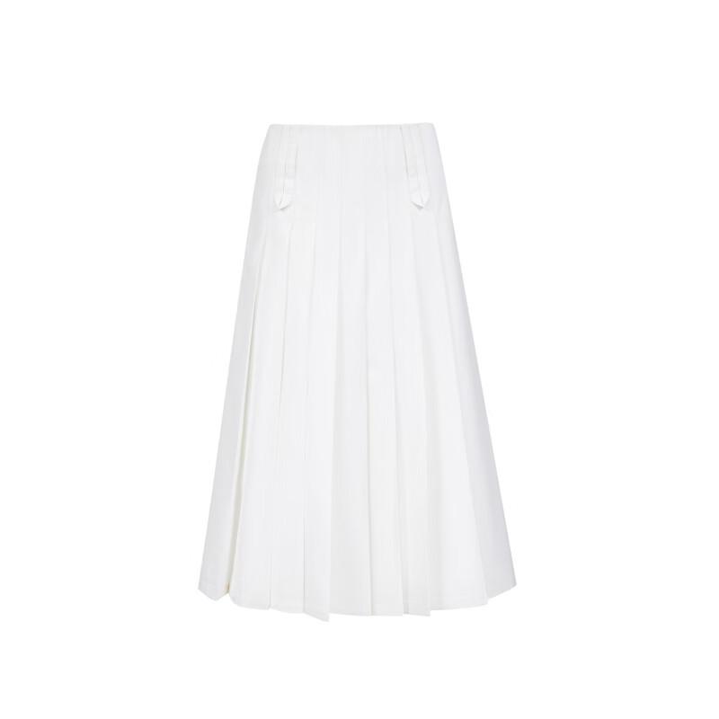 VEROMODA Pleated High-Waist A-Line Midi Skirt with Detachable Belt
