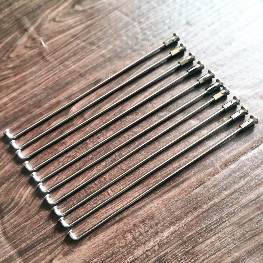 10pcs/lot Motorcycle Off-road motorcycle 9G stainless steel spoke steel wire thick 3.5 length 80-305mm