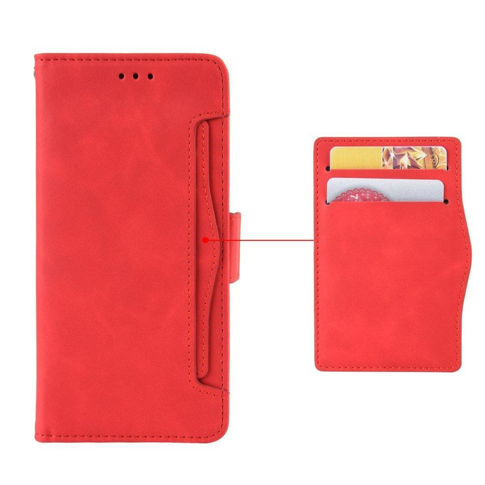 Flip Case for Infinix Note 12 5G, Card Slot, Red