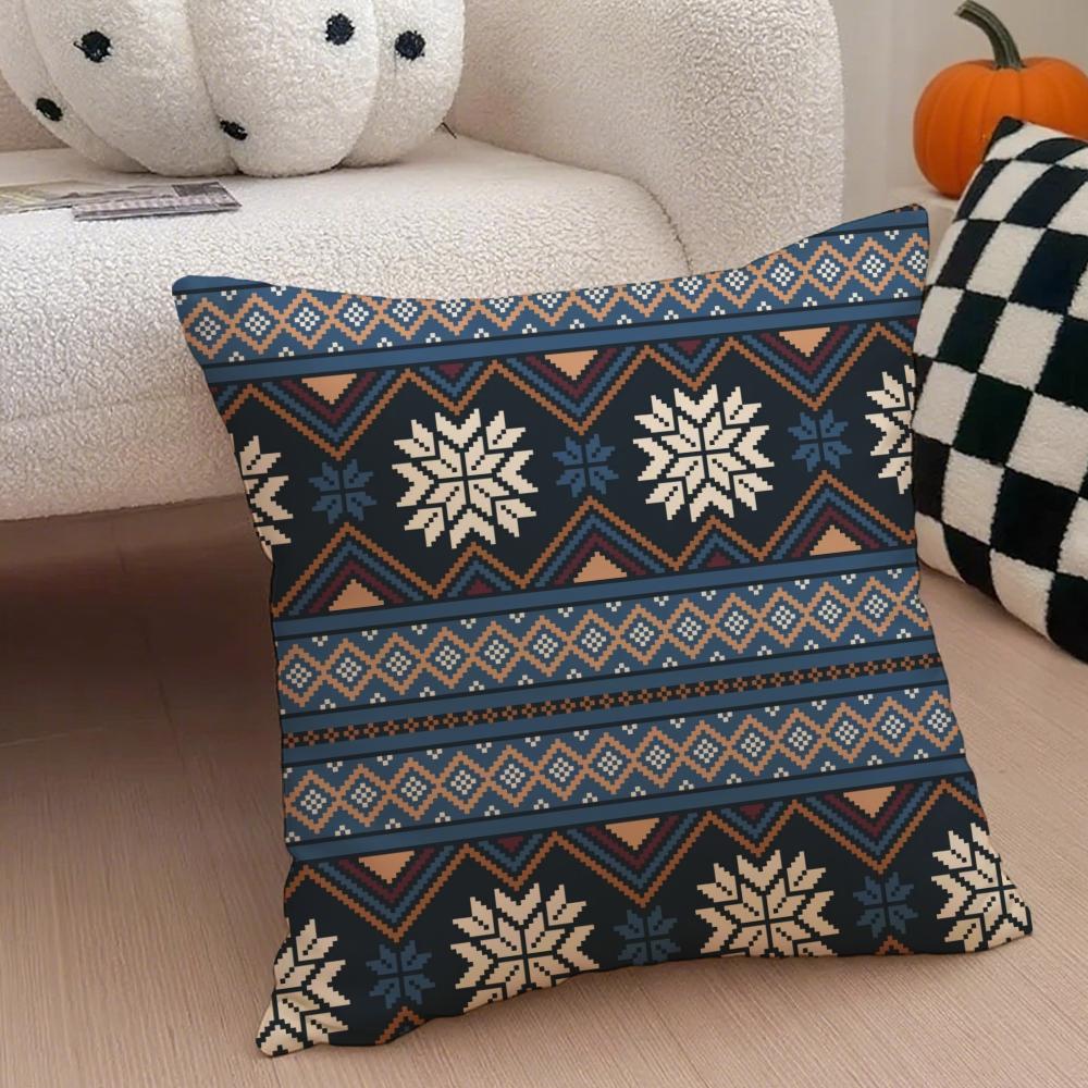 Style Exotic Moroccan Cushion Cover Throw Pillow Cover Hidden Button Durable Polyester Chair Cushion
