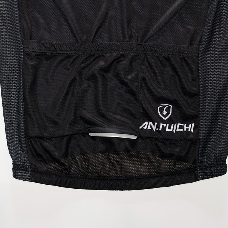 Jezdecké dresy Cyklistické oblečení Set Muži Dlouhý rukáv Černý bryndák Kalhoty Oblečení na kolo