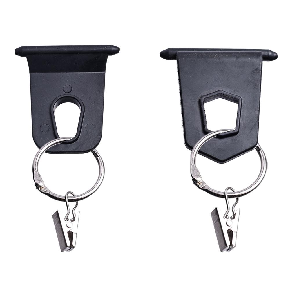 RV Sunshade Lamp Hook Camping Sunshade Accessory Hanger Round Opening Type Hook Set RV Round Anti-fall Clip Party Light Hanger