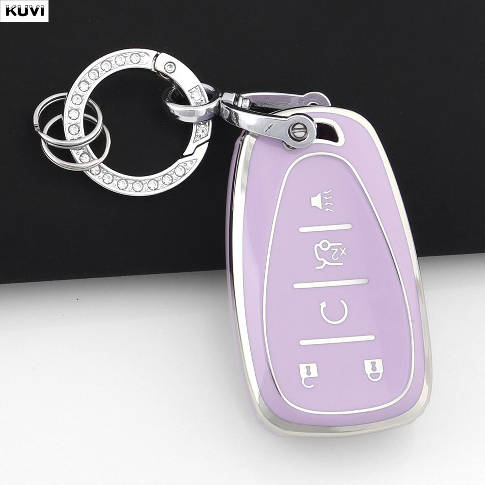 4 5 Buttons Tpu Car Key Case Cover For Chevrolet Chevy Malibu Camaro Cruze Traverse Spark Equinox Sonic Volt Bolt Accessories