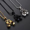 Punk Rock Stainless Steel Gold Silver Balck Chain Necklace Choker Boxing Glove Pendant